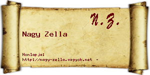 Nagy Zella névjegykártya
