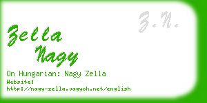 zella nagy business card